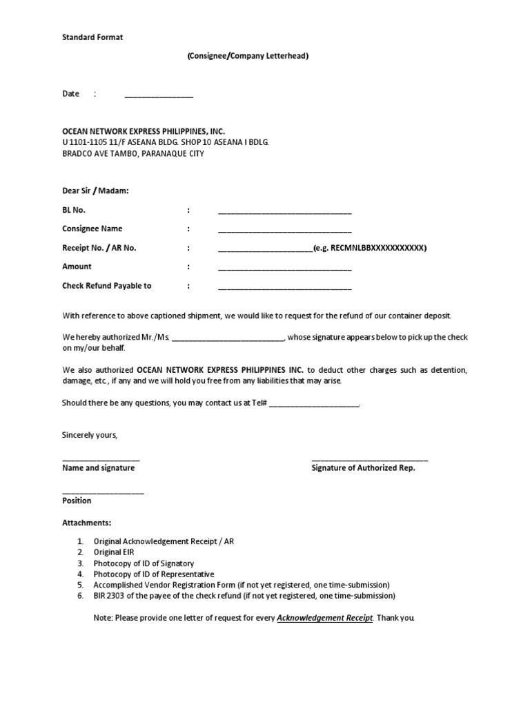standard-request-letter-for-container-deposit-refund-pdf