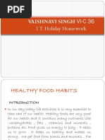 Vaishnavi Singh Healthy Food Habits