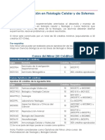 Minor Investigacion en Fisiologia Celular y de Sistemas-2015