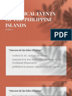 Historical Events of the Philippine Islands Part 1