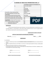 Proforma Time Scale