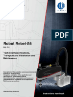 Comau Robot Rebel s6 Technical Specifications Transport and Installation and Maintenance PDF