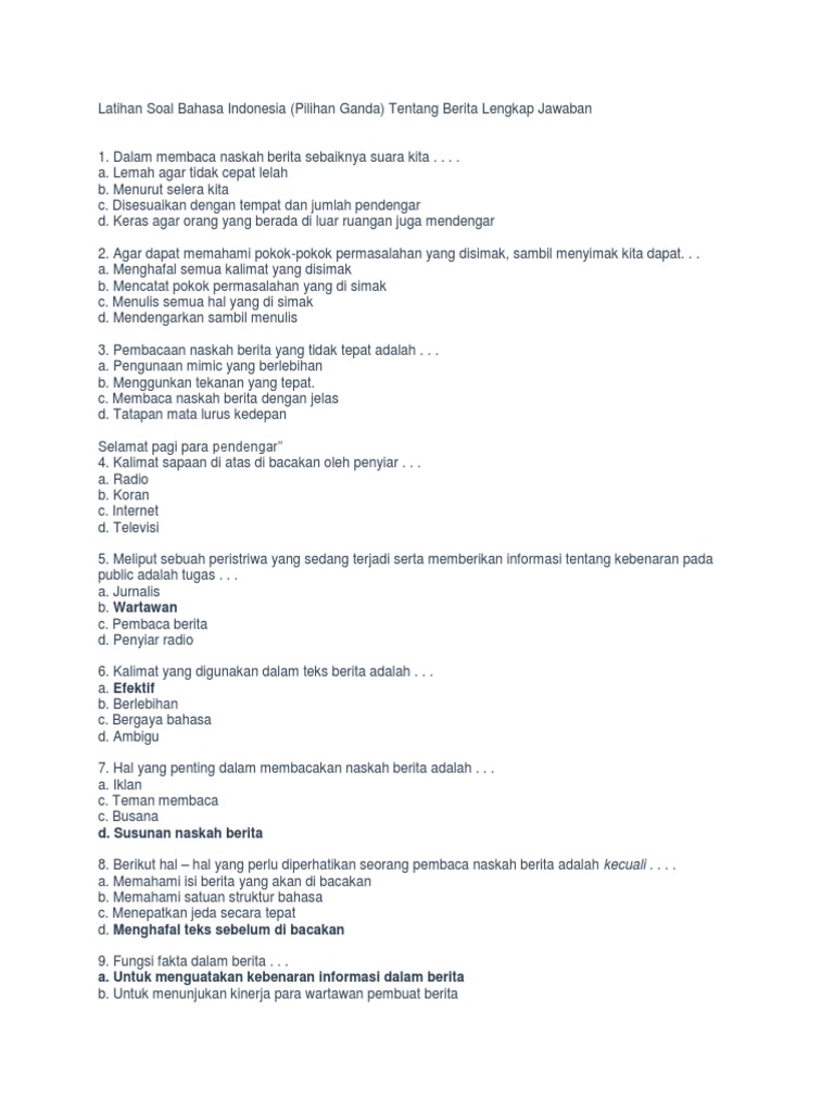 Soal Berita Pdf