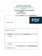 Format Laporan Diklat Eksternal