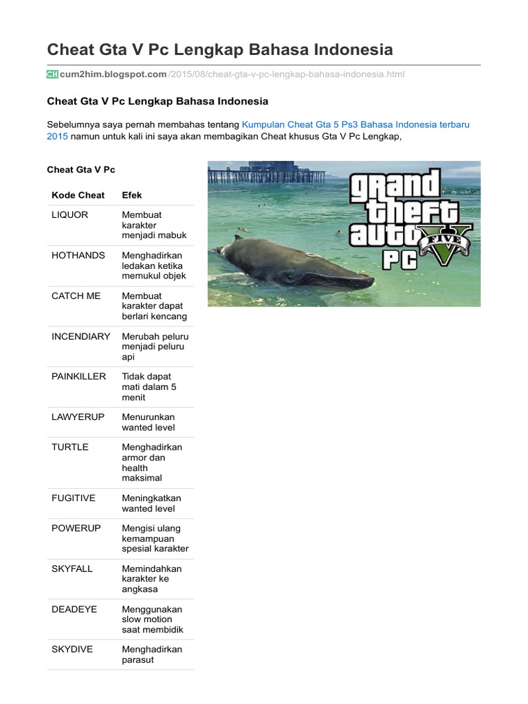 Cheat Gta V Pc Pdf