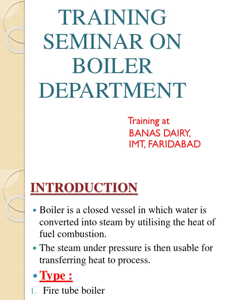 Boiler Training | Download Free PDF | Boiler | Combustion