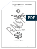 MCA Dbms Lab Manual Full