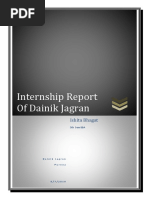 Dainik Jagran Report by Ishita