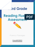 Reading Fluency Assessment Student Fluency Passages 3rd PDF