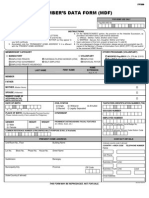 Pagibig Member's Data Form (Mdf)