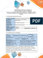 Guia de Actividades y Rúbrica de Evaluación - Paso 3 - Diseñar Estrategias de Marketing 2.0 para La Fidelización Del Cliente.