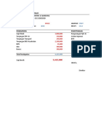 Form Slip Gaji Karyawan Excel