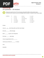 Aptis Reading Practise Test 1