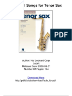 Essential Songs For Tenor Sax