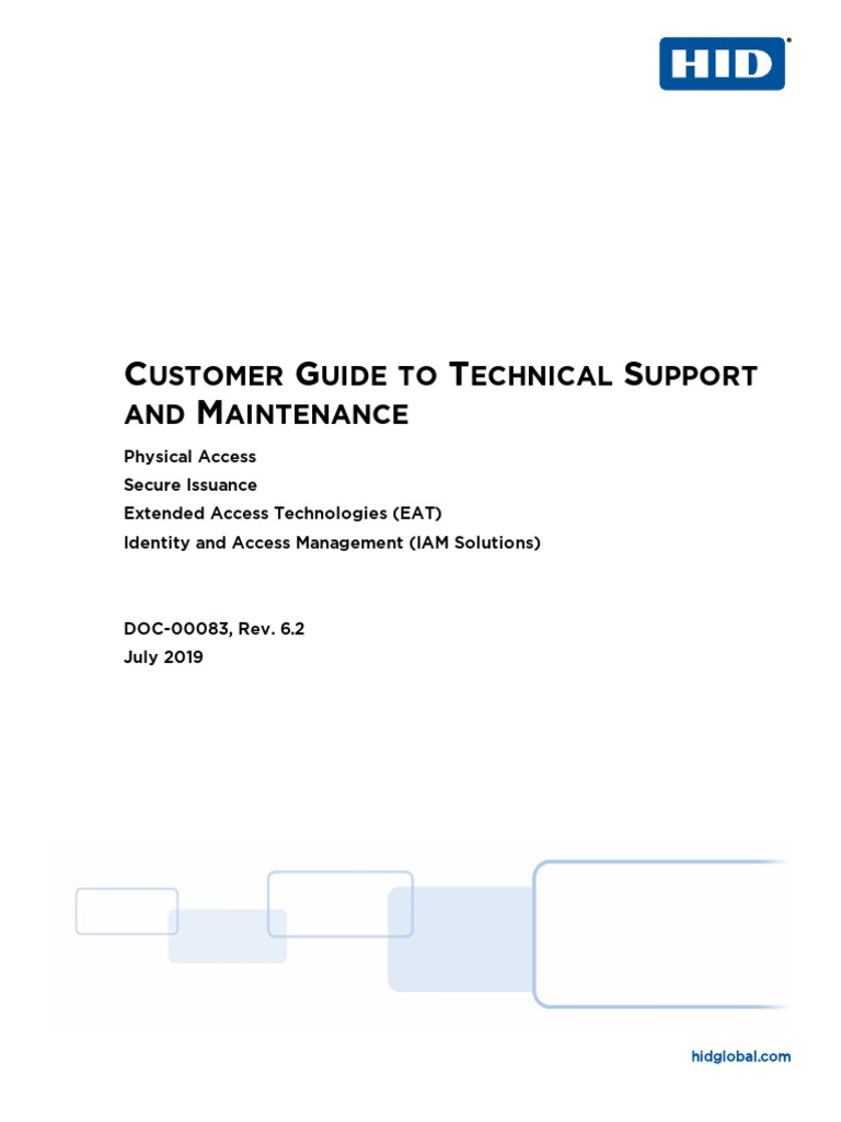 Hid Support Handbook PDF Software Bug Service Level Agreement