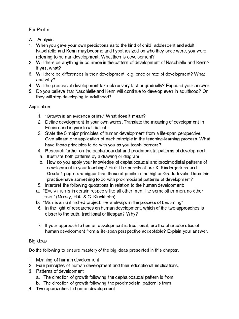 Module Tcc1 Child And Adolescent Development Pdf Developmental