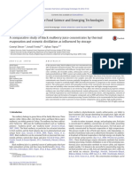 A Comparative Study of Black Mulberry Juice Concentrates by Thermal