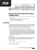 Recover From Corrupt or Missing File Image or in Rommon Mode