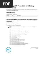 Dell Storage API PowerShell SDK Getting Started Guide