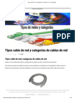 Tipos Cable de Red y Categorías de Cables de Red - Apuntesjulio PDF