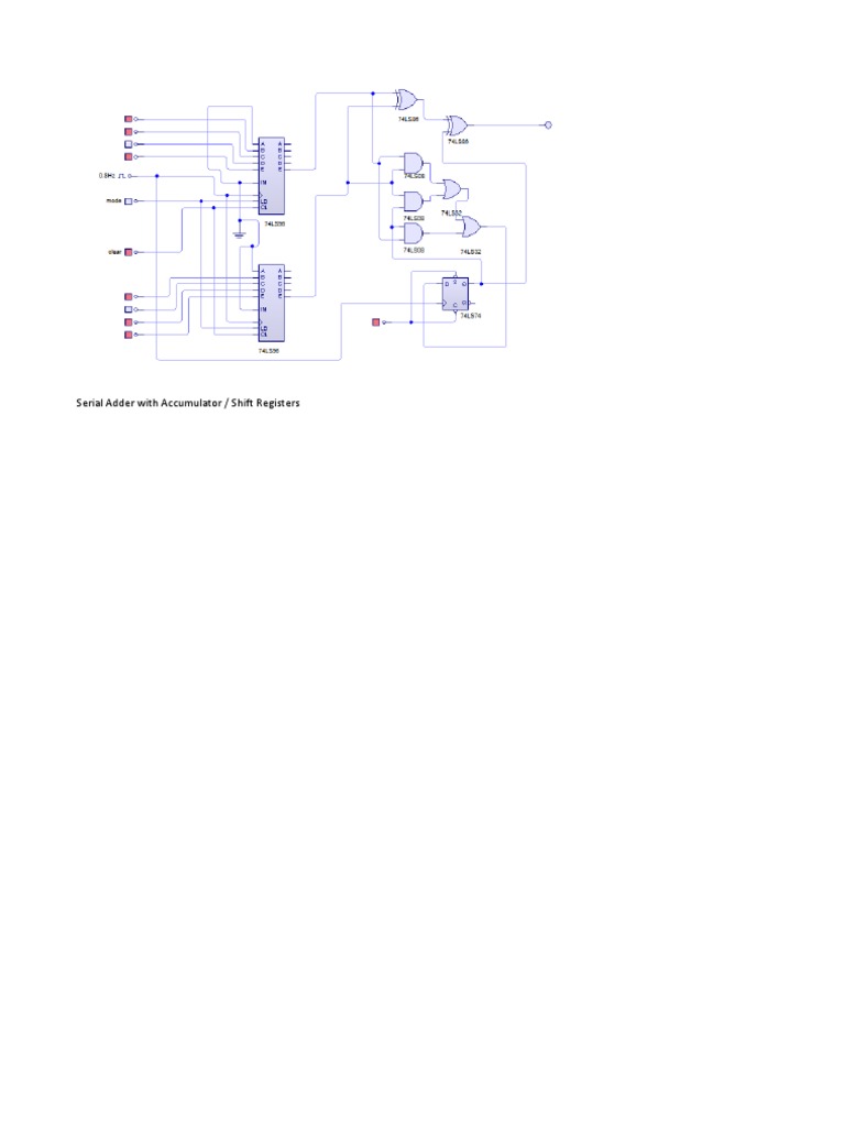 Serial Adder With Accumulator | PDF | Finance & Money Management ...