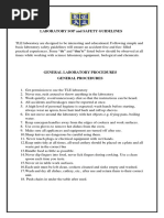 Laboratory Safety Guidelines