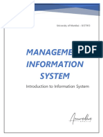 Chapter 1 - Introduction To Information System - NOTES PDF