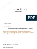 Ferric Chloride Test