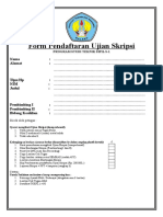 FORM Pendaftaran Ujian Skripsi