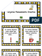 Tarjetas Pensamiento Creativo PDF