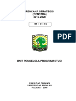 Rencana Strategis Fakultas Farmasi