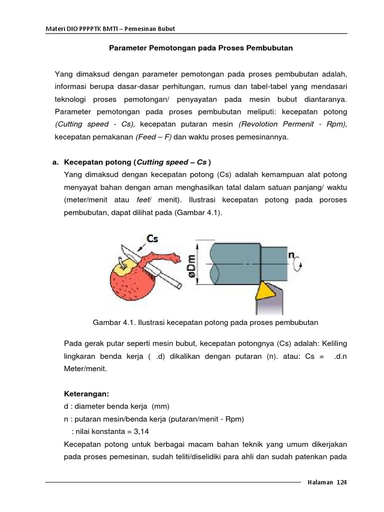 04 Parameter Pemesinan Bubut