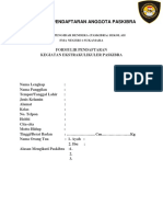 Form Anggota Paskibra