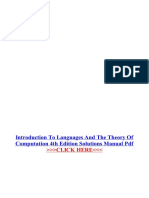 Introduction To Languages And The Theory Of Computation 4th Edition Solutions Manual Pdf