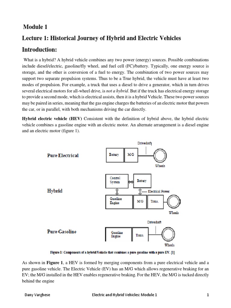 Electric Vehicle Introduction Pdf Hybrid Electric Vehicle