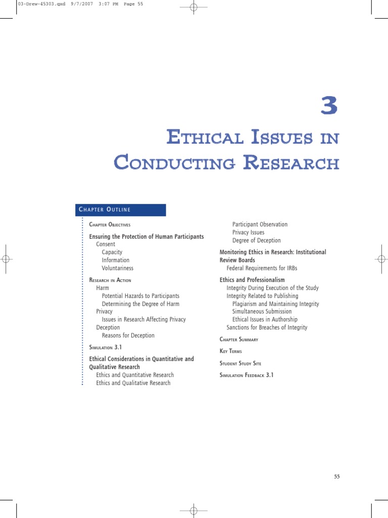 Ethical Considerations in Research Methods | PDF | Informed Consent ...