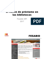 FESABID 2017 Canon Prestamo Bibliotecas