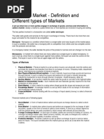 What Is A Market