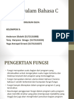 Fungsi Dalam Bahasa C