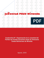 Cuadernillo de Organizacion Jpsuv Miranda Agosto 2019 (Modelo Vertical) - 1