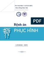 Bệnh án phục hình