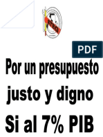 Por Un Presupuesto Justo y Digno