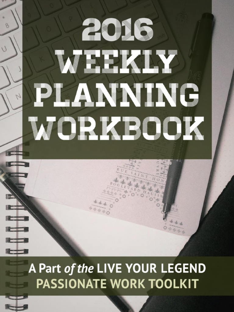 2016-Weekly Planning PDF | PDF | Time Management | Professional Skills