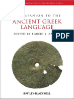 Egbert J Bakker A Companion To The Ancient Gre PDF