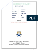 Electrical Drives and Simulation Bpe102