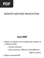 Remote Method Invocation