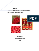 Keamanan dan HACCP Industri Saos Tomat