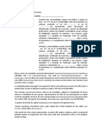 Modelo - Alteração Alteração de Contrato Social DE LTDA PARA ME