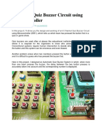8 Channel Quiz Buzzer Circuit Using Microcontroller