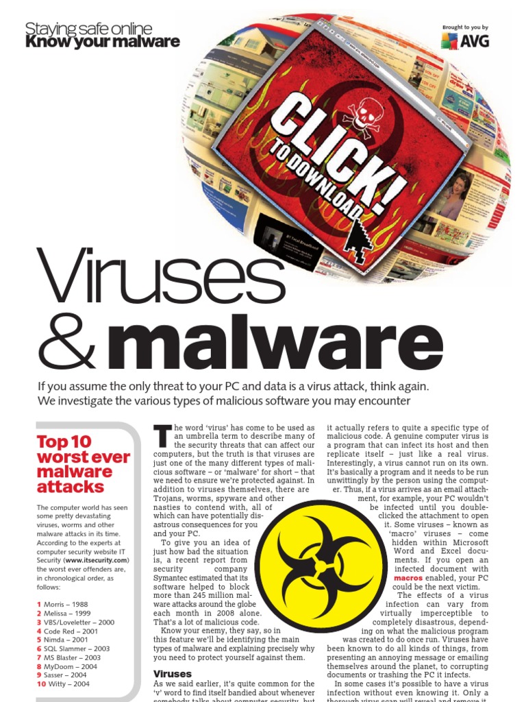 Understanding Computer Malware Types | PDF | Computer Virus | Malware